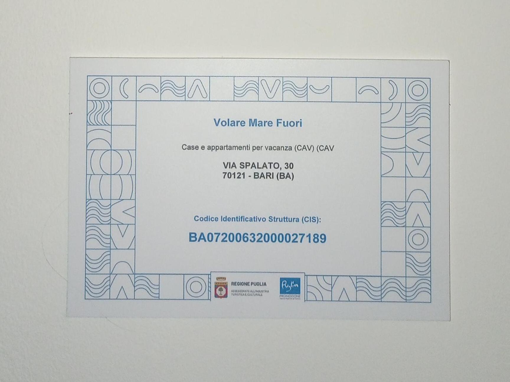 Casa Vacanze Volare Mare Fuori Бари Екстериор снимка
